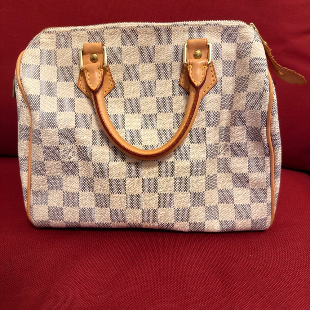 Authentic Louis Vuitton Speedy 25 Damier Ebene